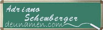 Adriano Schemberger Visitenkarte